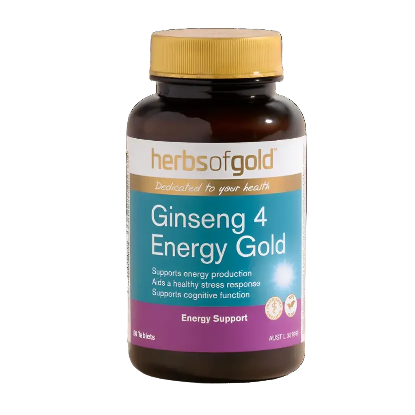 Herbs of Gold Ginseng 4 Energy Gold 60T - Everybody-Wellness