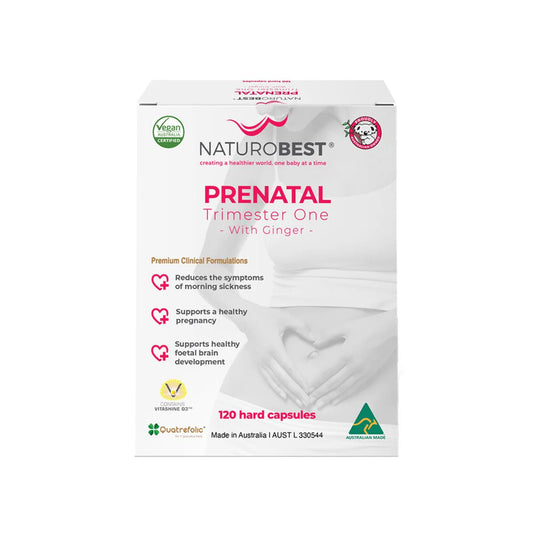 Naturobest Prenatal Trimester One With Ginger 120 Tablets - Everybody Wellness
