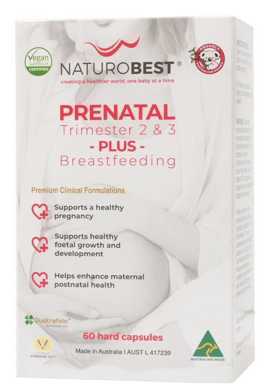 Naturobest Prenatal Trimester 2 And 3 Plus Breastfeeding 60 Tablets - Everybody Wellness